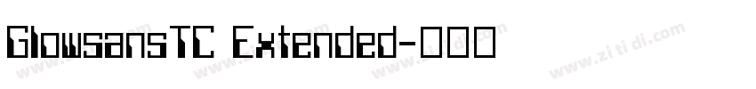 GlowsansTC Extended字体转换